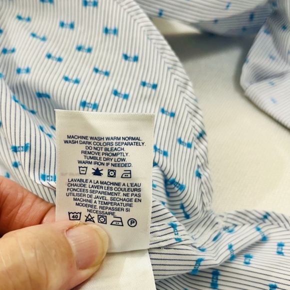 The Outfitters by Lands End Striped Blouse Cotton Blend Women's size 4 - Picture 8 of 8